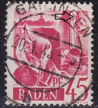 GERMANY Alliiert Franz. Zone [Baden] MiNr 0009 yv I ( O/used ) [04]