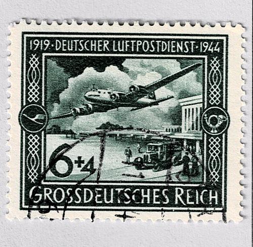 Germany Airplane green 6 Used (BP91513)