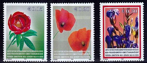 Kosovo Stamps 2005. Flora - Flowers. Set MNH