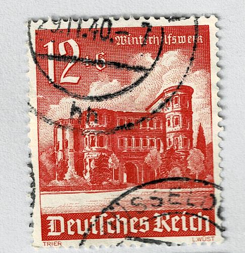 Germany Building red semi postal Used (BP91413)