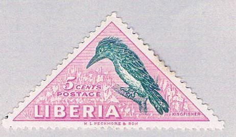Liberia 344 MLH Bird Kingfisher 1953 CV 1.75 (BP47218)