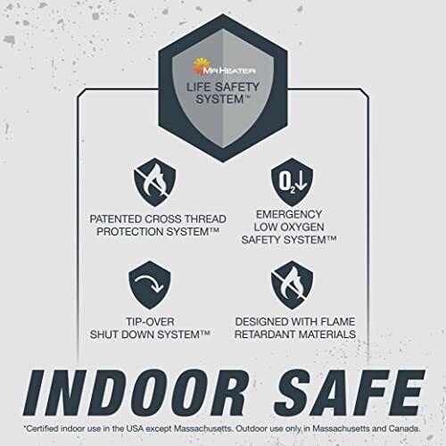 Mr. Heater F215100 MH4B Little Buddy 3800-BTU Indoor Safe Propane Heater Medi...