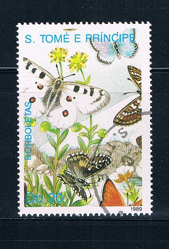 Saint Thomas and Prince Is 900 Used Butterflys lr (GI0415)+
