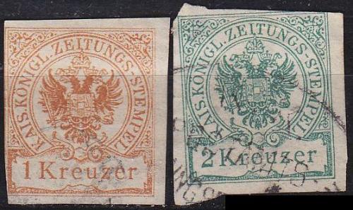 &Ouml;STERREICH AUSTRIA [Zeitung] MiNr 007-08 X ( O/used ) [01]