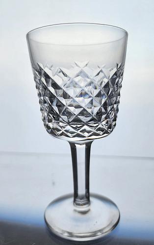 4 Signed Waterford glass Hand Cut port/wine Alana pattern Irish Crystal