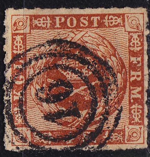 D&Auml;NEMARK DANMARK [1858] MiNr 0009 ( O/used ) [01]