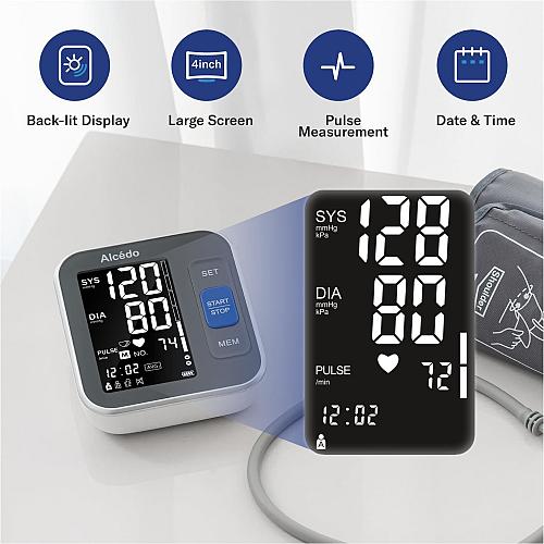 Alcedo Blood Pressure Monitor for Home Use Automatic Digital BP Machine with ...
