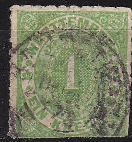 GERMANY W&uuml;rttemberg [1869] MiNr 0036 a ( O/used ) [02]