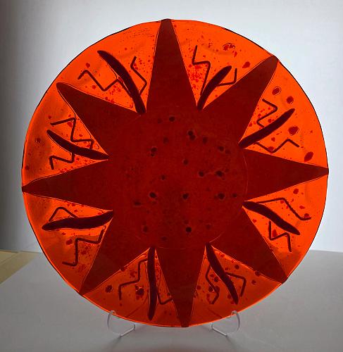 Art glass platter