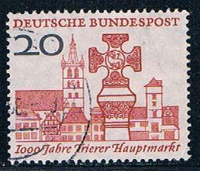 Germany 786 Used Market Cross 1958 (GI0667P196)+