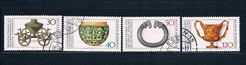 Germany 1218-21 Used set Archaeological Treasures CV 2.65 (G0124)