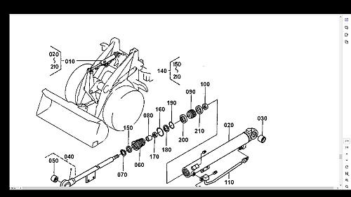 KUBOTA R420 TRACTOR LOADER PARTS MANUAL -680pgs of Diagrams for R 420 S Repair