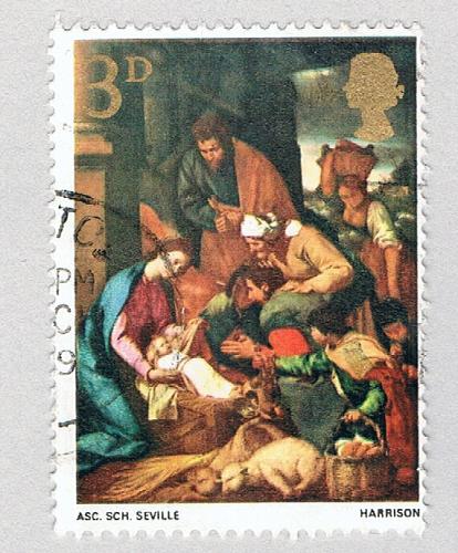 Great Britain 522 Used The Adoration of the Shepherds 1967 (BP72101)