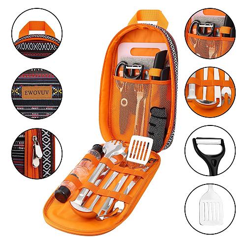 Camping Cooking Utensils Set- Camping Essentials Cookware Accessories Gear Mu...