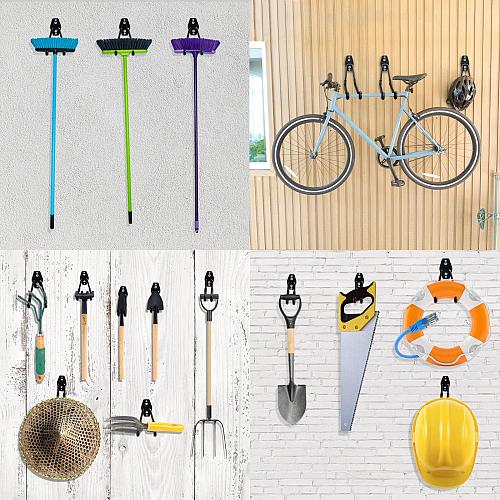 HUPBIPY 12 Pack Garage Hooks Heavy Duty Utility Steel with Anti-Slip Coating ...