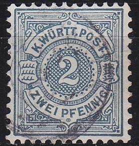 GERMANY W&uuml;rttemberg [1894] MiNr 0060 ( O/used )