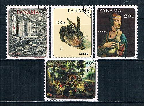 Panama C357-60 Used set Paintings 1967 CV 1.10 (MV0036)