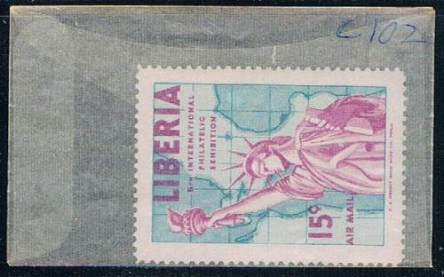 Liberia C102 Unused Statute of Liberty 1956 (L0622)