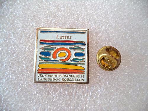 Lattes LANGUEDOC ROUSSILLON JM 93 JEUX MEDITERRANEENS Pin, badge