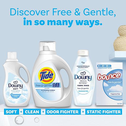 Tide Free & Gentle Liquid Laundry Detergent 100 Loads 132 fl oz Tide Laundry ...