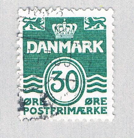 Denmark Numeral green 30k (AP131434)