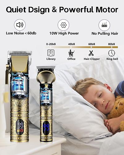 AMULISS Professional Hair Clippers for Men - Cordless Hair Clippers and Trimm...