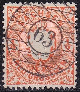 GERMANY Sachsen [1863] MiNr 0015 ( O/used ) [03]