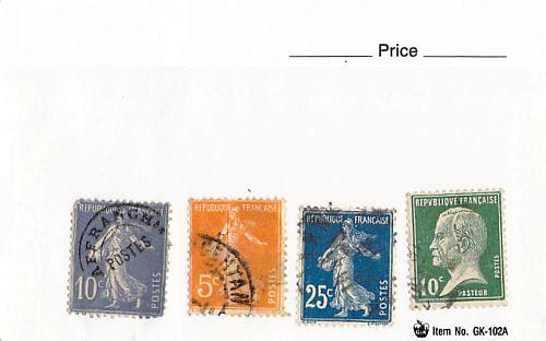 France 4 different of 4 total stamps included (SC0_298)