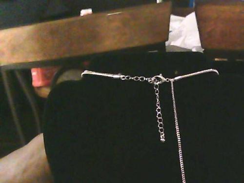 BOHEMIAN LONG FESTOON NECKLACE tiered multistrand silver howlite boho ethnic P2