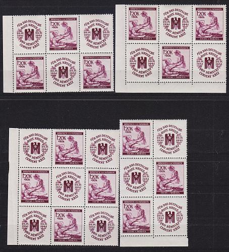 GERMANY REICH Böhmen Mähren [1941] MiNr 0063 ( **/mnh ) [02] Rotes Kreuz div. Zdr (6e