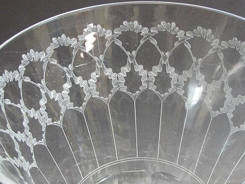 Glass Vase acid Etched fluted