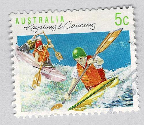 Australia Kayakers blue 5 Used (BP89323)