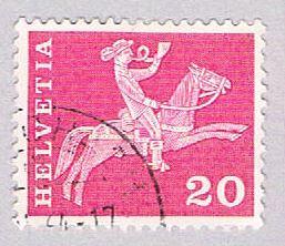 Switzerland 385 Used Postillion on Horseback 1960 (BP26117)