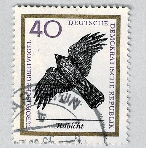 Germany DDR Bird black 40 Used (BP91424)