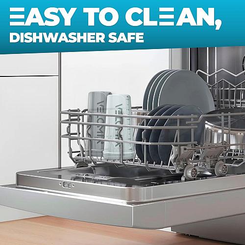 VELOMIX -4 PACK- 28 oz Protein Shaker Bottle for Protein Mixes - 4x Wire Whis...