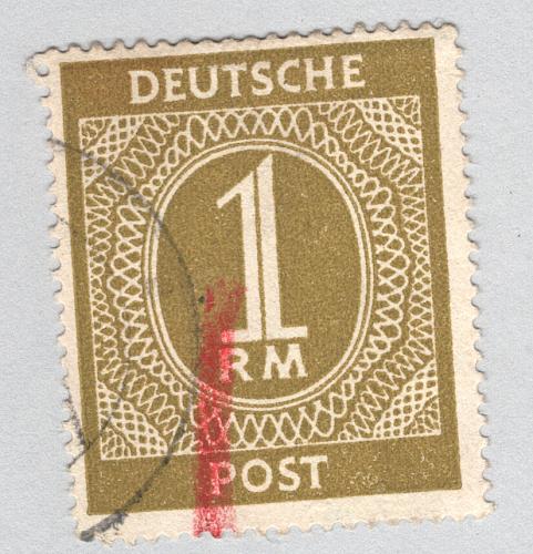 Germany Used Numeral 1 lime (BP88729)