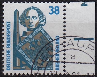 GERMANY BUND [1989] MiNr 1400 ( O/used ) [02] Sehensw&uuml;rdigkeiten Rand re