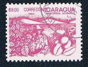 Nicaragua 1304 Used Coffee beans ur 1983 (N0625)+