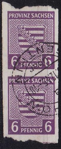 GERMANY Alliiert SBZ [Provinz Sachsen] MiNr 0069 X ( O/used ) [01] 2er