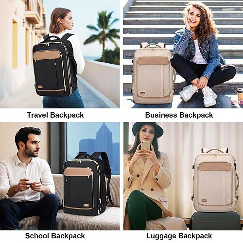 VNINE Travel Backpack for Women Men 40L Large Carry On Backpack Flight Approv...