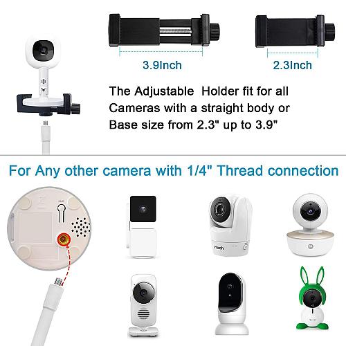 AISVAN Adjustable Height Baby Monitor Floor Stand Holder for Hellobaby HB6550...