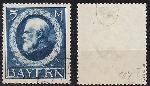GERMANY Bayern Bavaria [1914] MiNr 0107 I a ( O/used ) [01] gepr&uuml;ft