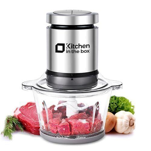 Kitchen in the box Mini Food Processors400W Powerful Mini Meat Grinder & Food...