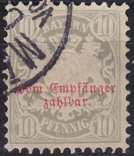 GERMANY Bayern Bavaria [Porto] MiNr 0006 ( O/used ) [02]