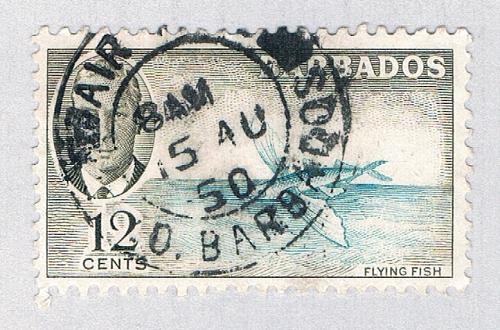 Barbados 222 Used Flying Fish 1950 CV 1.85 (BP63905)