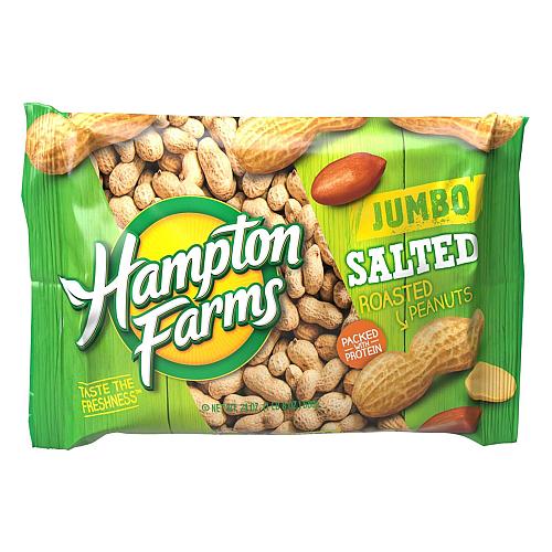 Hampton Farms USA Grown All Natural Jumbo Roasted In-Shell Salted Peanuts 24oz