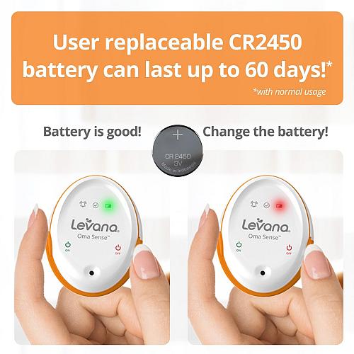 Levana Oma Sense Portable Baby Breathing Movement Monitor with Vibrations and...