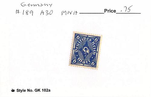 Germany 189 Unused (SC0_851)