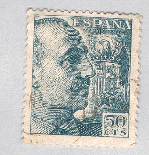 Spain Franco blue 50c (AP126828)