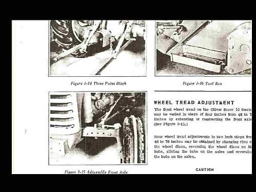 OLIVER SUPER 55 OPERATIONS & MAINTENANCE MANUAL for Tractor Service & Repair